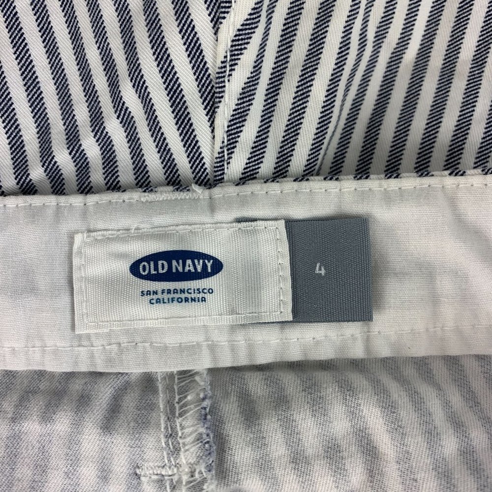 Old Navy 4 Shorts Mini Navy White Stripe Nautical - Picture 4 of 5